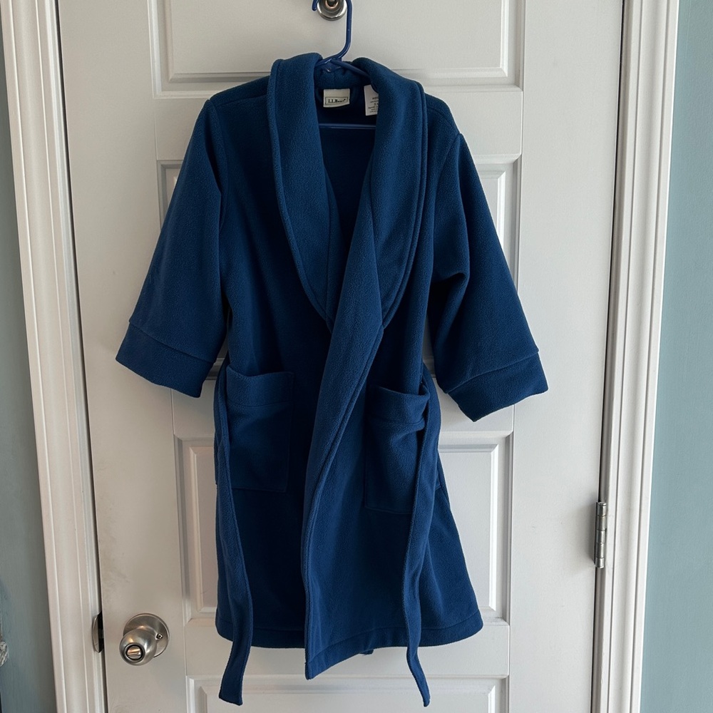 Boys L.L. Bean Blue Robe